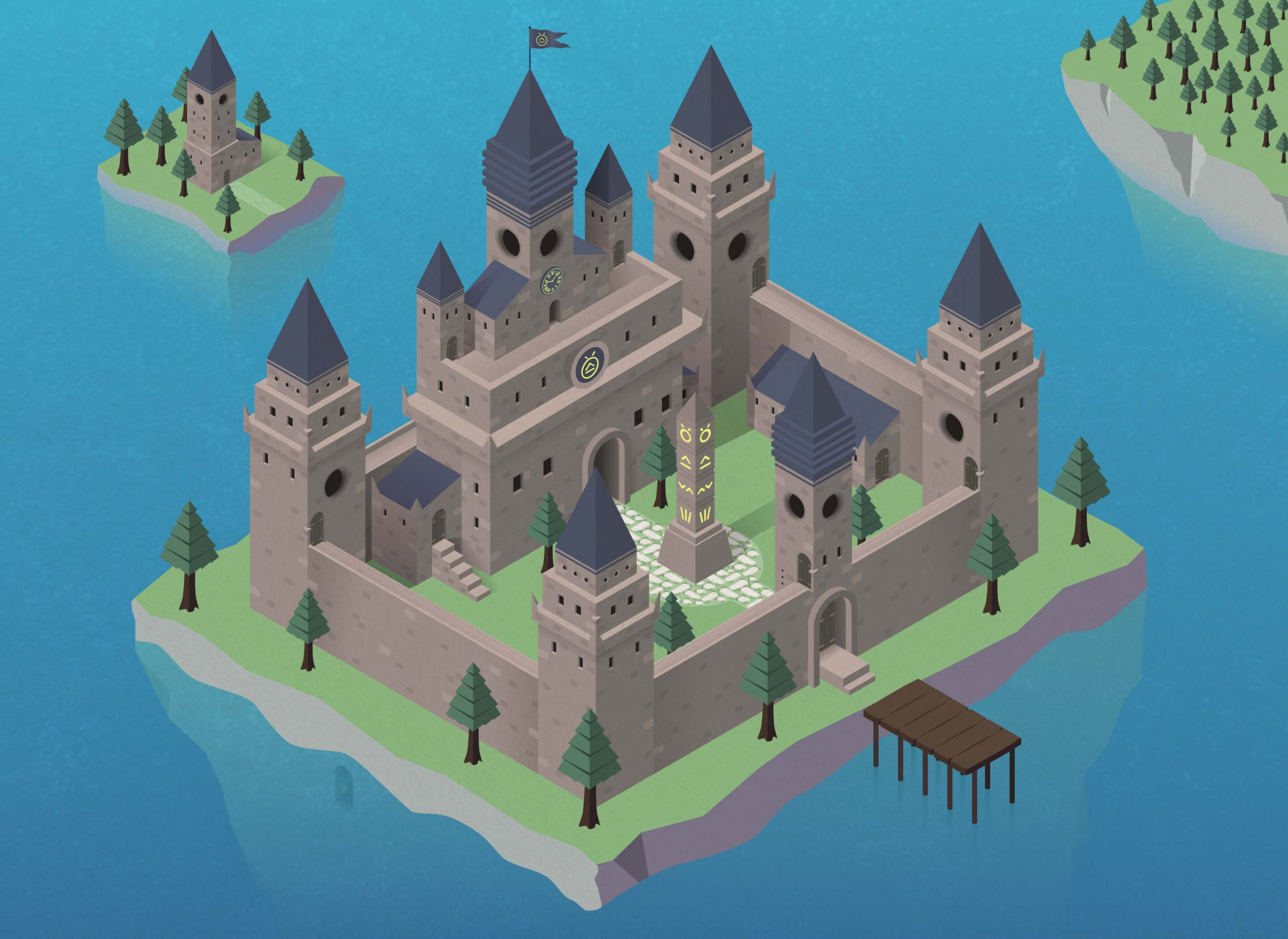 Isometric Castle illustration