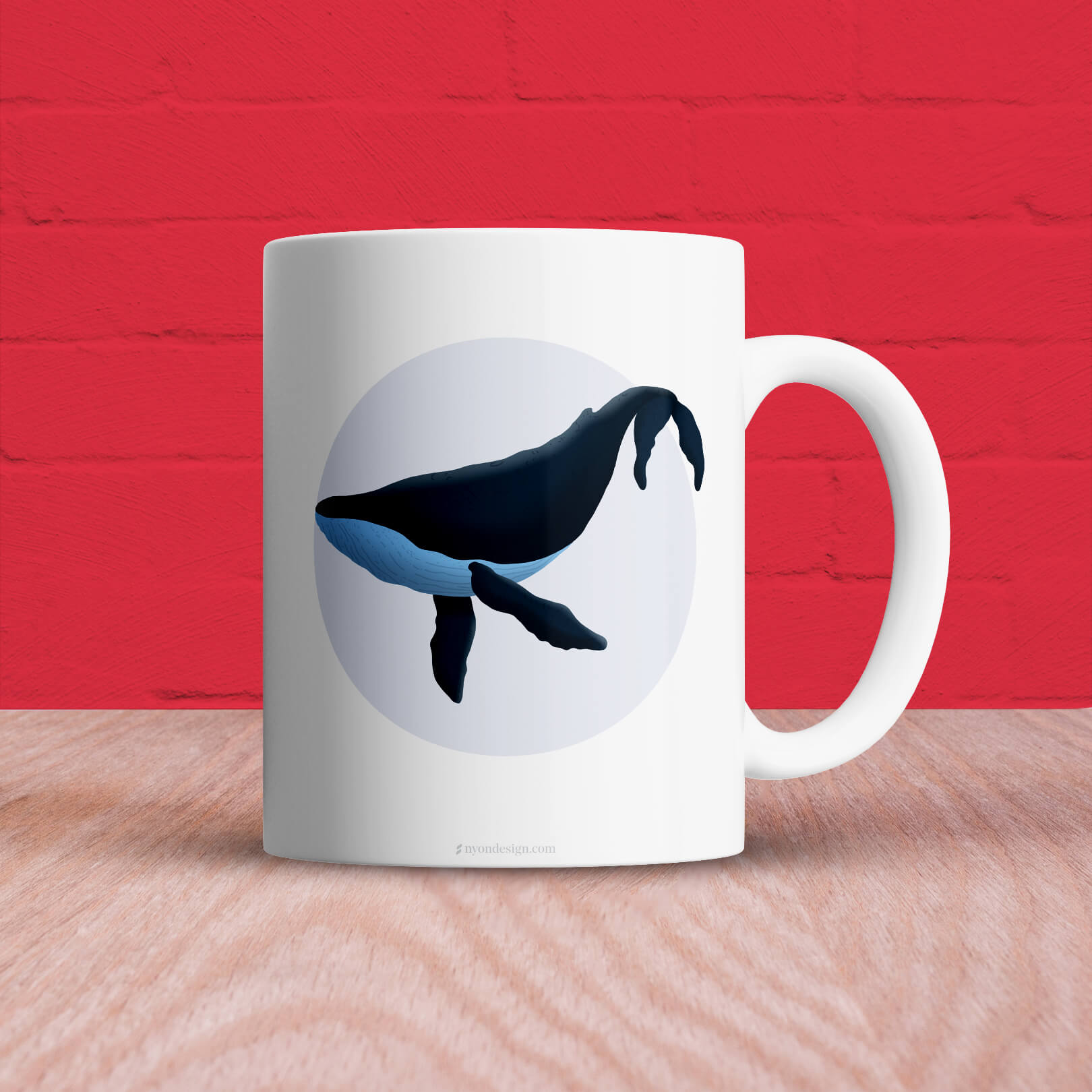 Blue Whale - Ceramic mug
